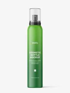 Cosmetic spray bottle mockup / matt
