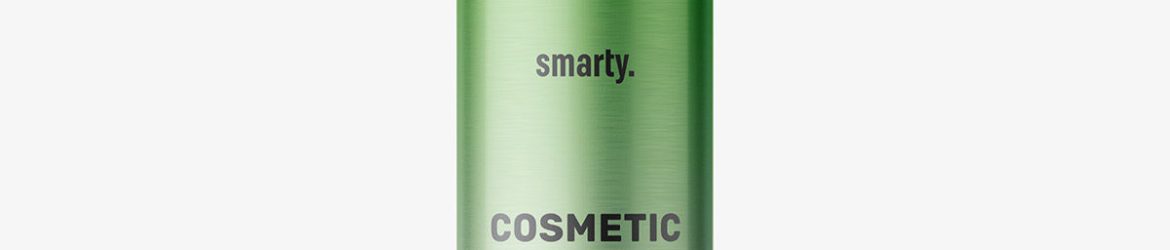 Cosmetic spray bottle mockup / metallic