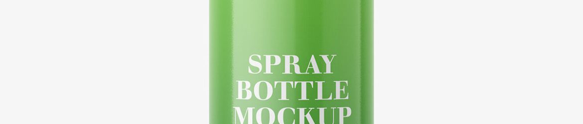 Cosmetic spray mockup