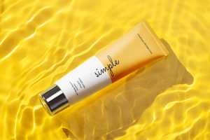 Cosmetic tube in water mockup