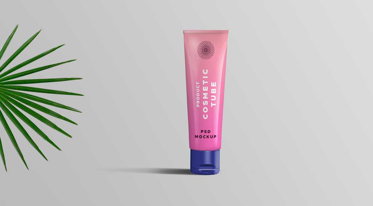 Cosmetic Tube PSD Mockup