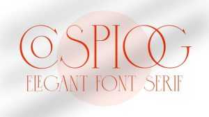 Cospiog Font › Fontesk