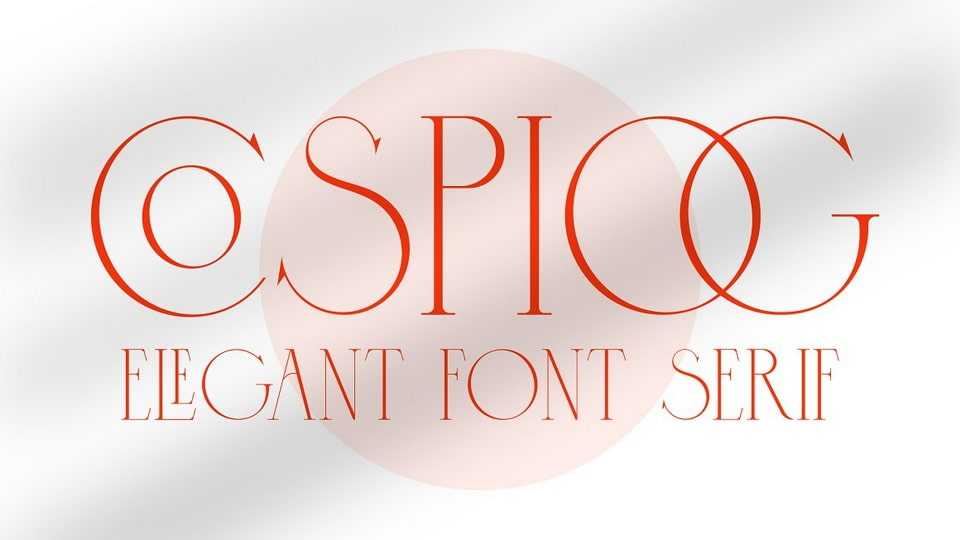 Cospiog Font › Fontesk