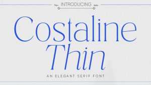 Costaline Font › Fontesk