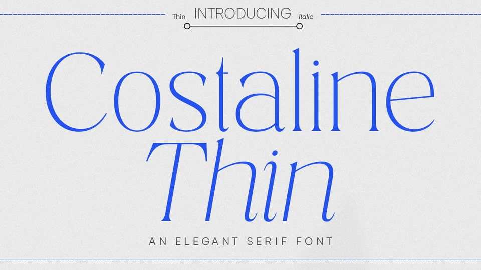 Costaline Font › Fontesk