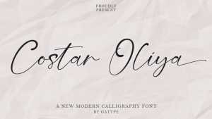 Costar Oliya Font › Fontesk