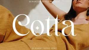 Cotta Font › Fontesk