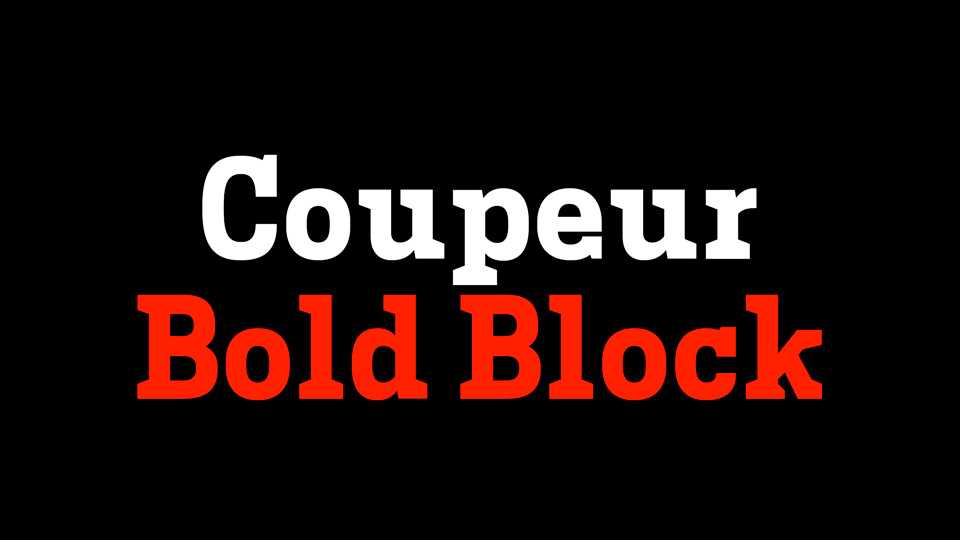 Coupeur Bold Block Font › Fontesk