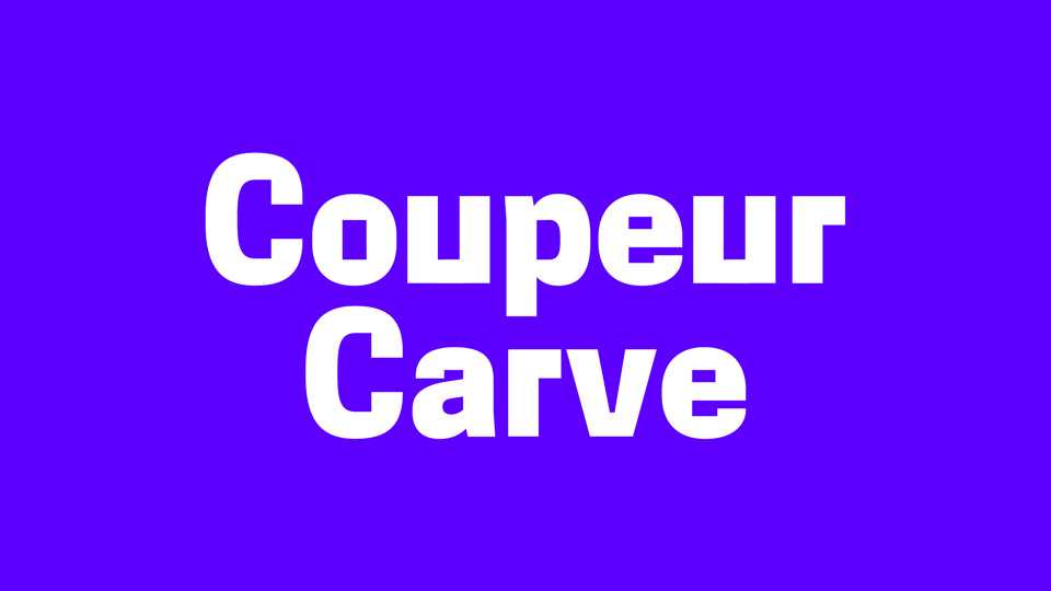 Coupeur Carve Font Family › Fontesk