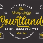 Courtland Handdrawn Font