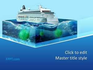 COVID Cruise Ship Travel PowerPoint Template