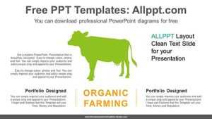 Cow Silhouette PowerPoint Diagram