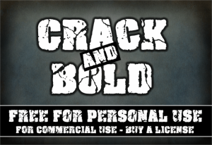 Crack and Bold font