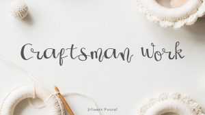 Craftsman Work Font › Fontesk
