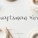 Craftsman Work Script Font - Fonte Grátis Craftsman Work Script Font