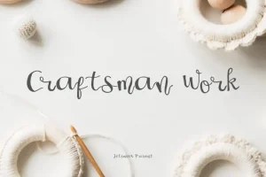 Craftsman Work Script Font