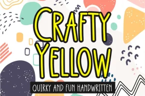 Crafty Yellow Font