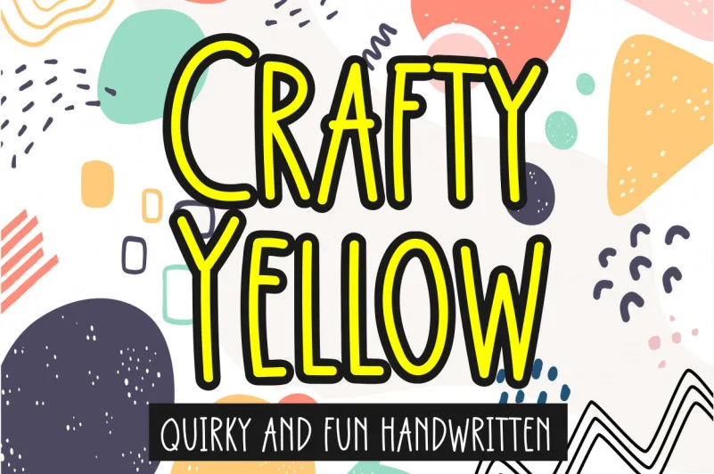Crafty Yellow Font