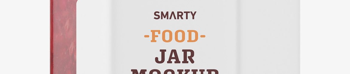 Cranberries jar mockup