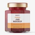 Cranberries jar mockup