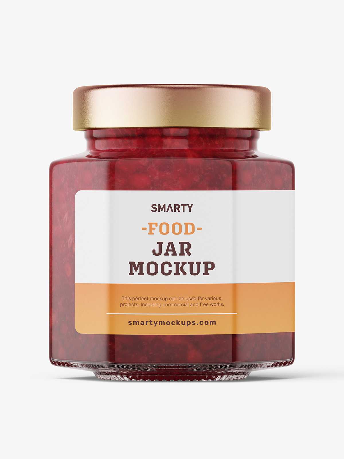 Cranberries jar mockup
