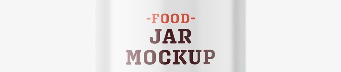 Cranberries jar mockup