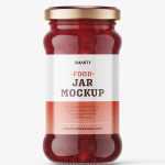Cranberries jar mockup