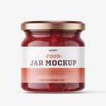 Cranberries jar mockup