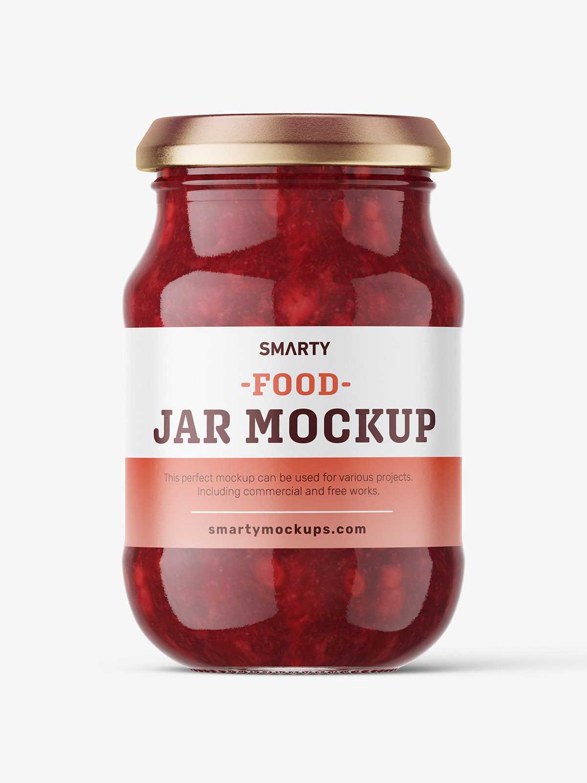 Cranberries jar mockup