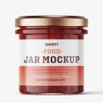 Cranberries jar mockup