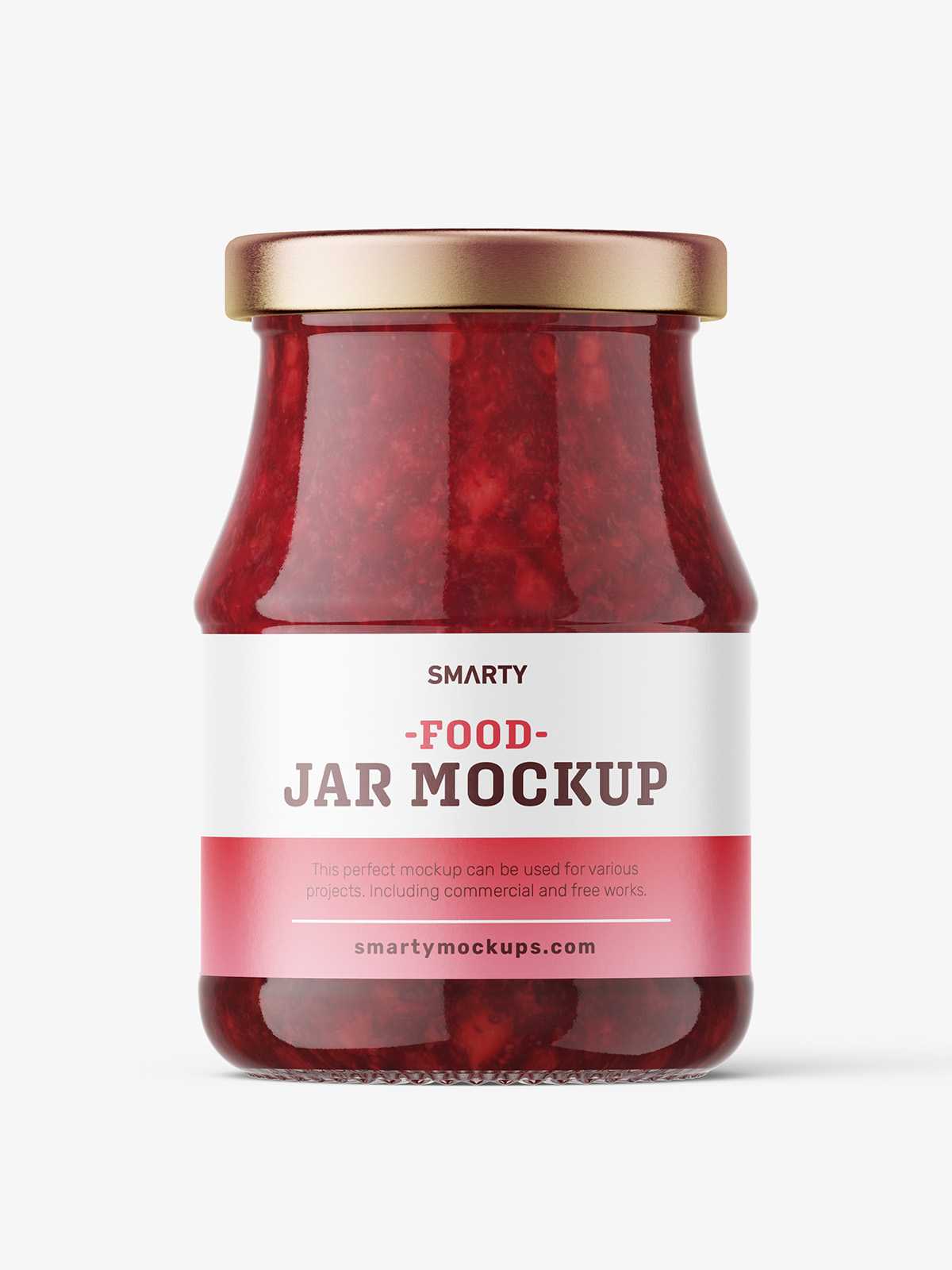 Cranberries jar mockup