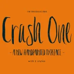 Crash One Typeface - Fonte Grátis Crash One Typeface