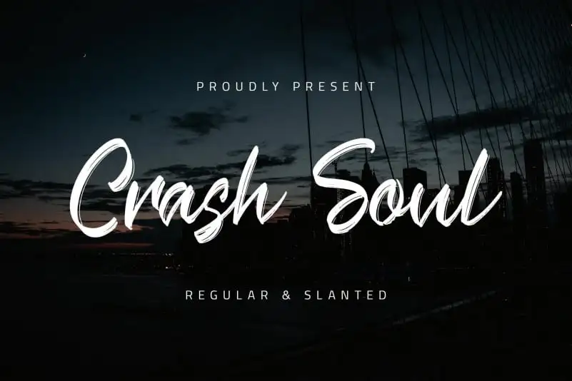 Crash Soul Brush Font