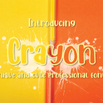 Crayon Font - Fonte Grátis Crayon Font