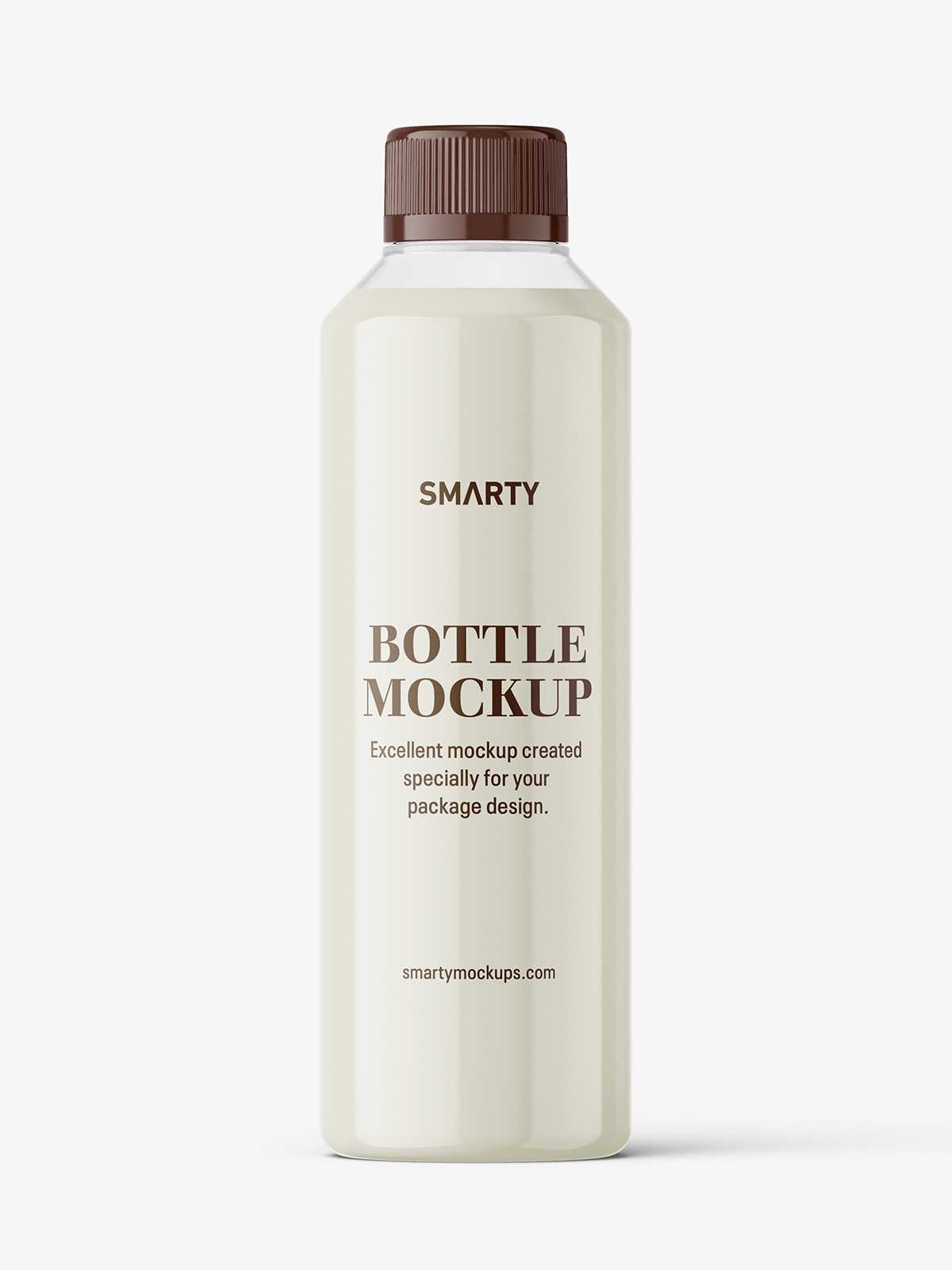 Cream bottle with child resistant cap mockup