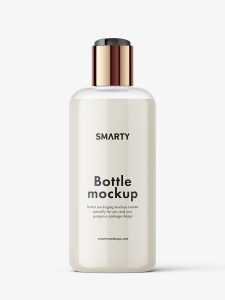Cream bottle with disctop mockup