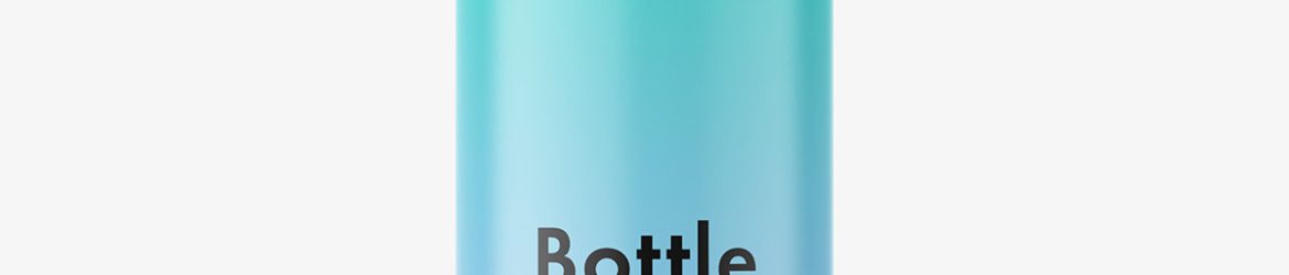 Cream bottle with flip top cap mockup