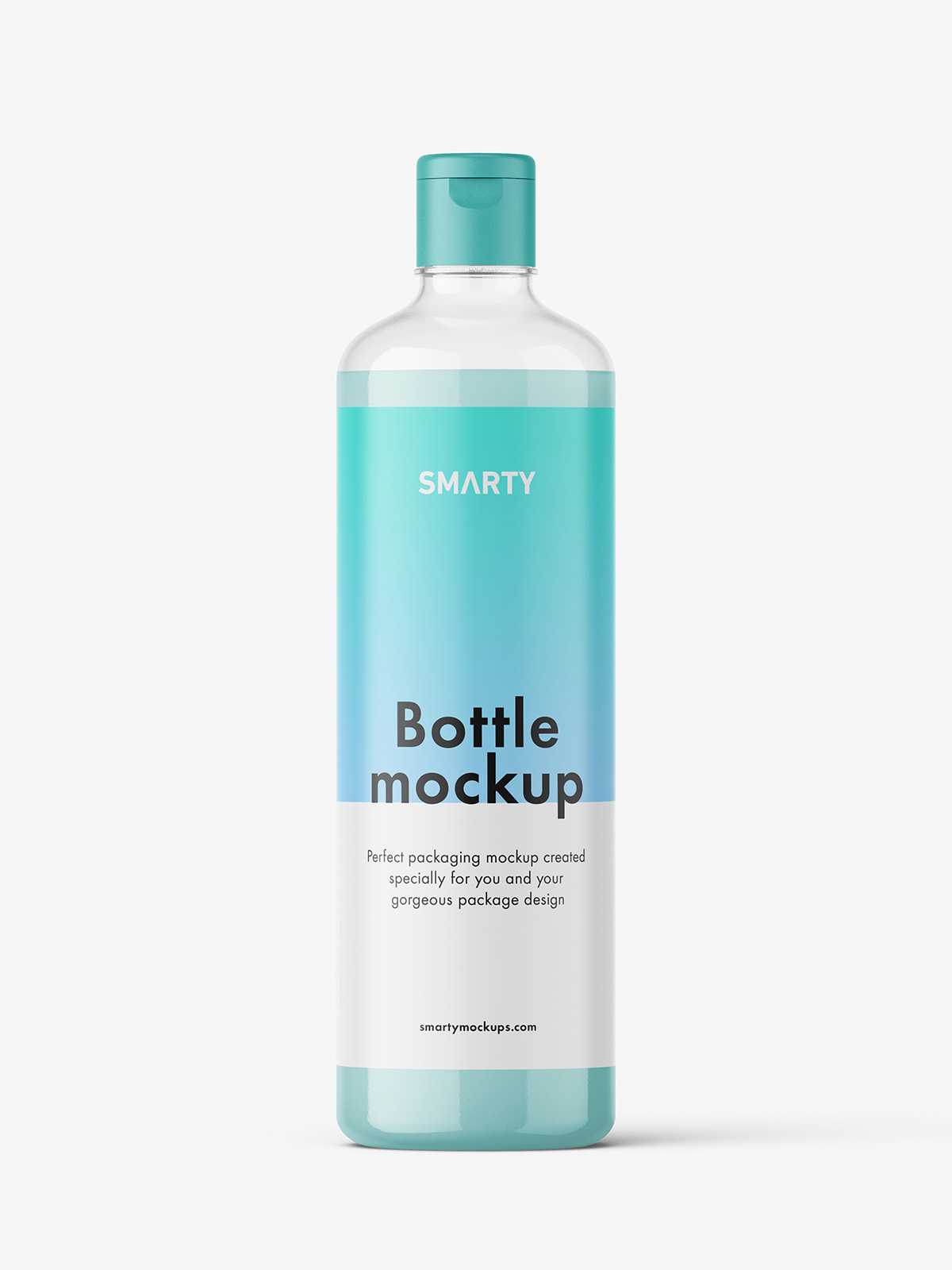 Cream bottle with flip top cap mockup