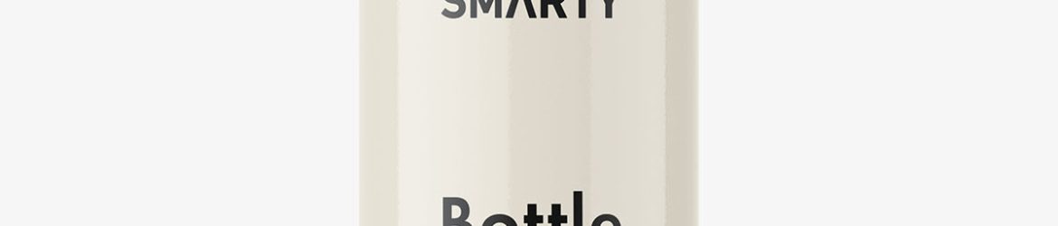 Cream bottle with flip top lid mockup