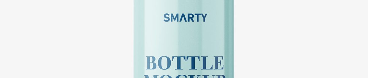 Cream bottle with pump mockup