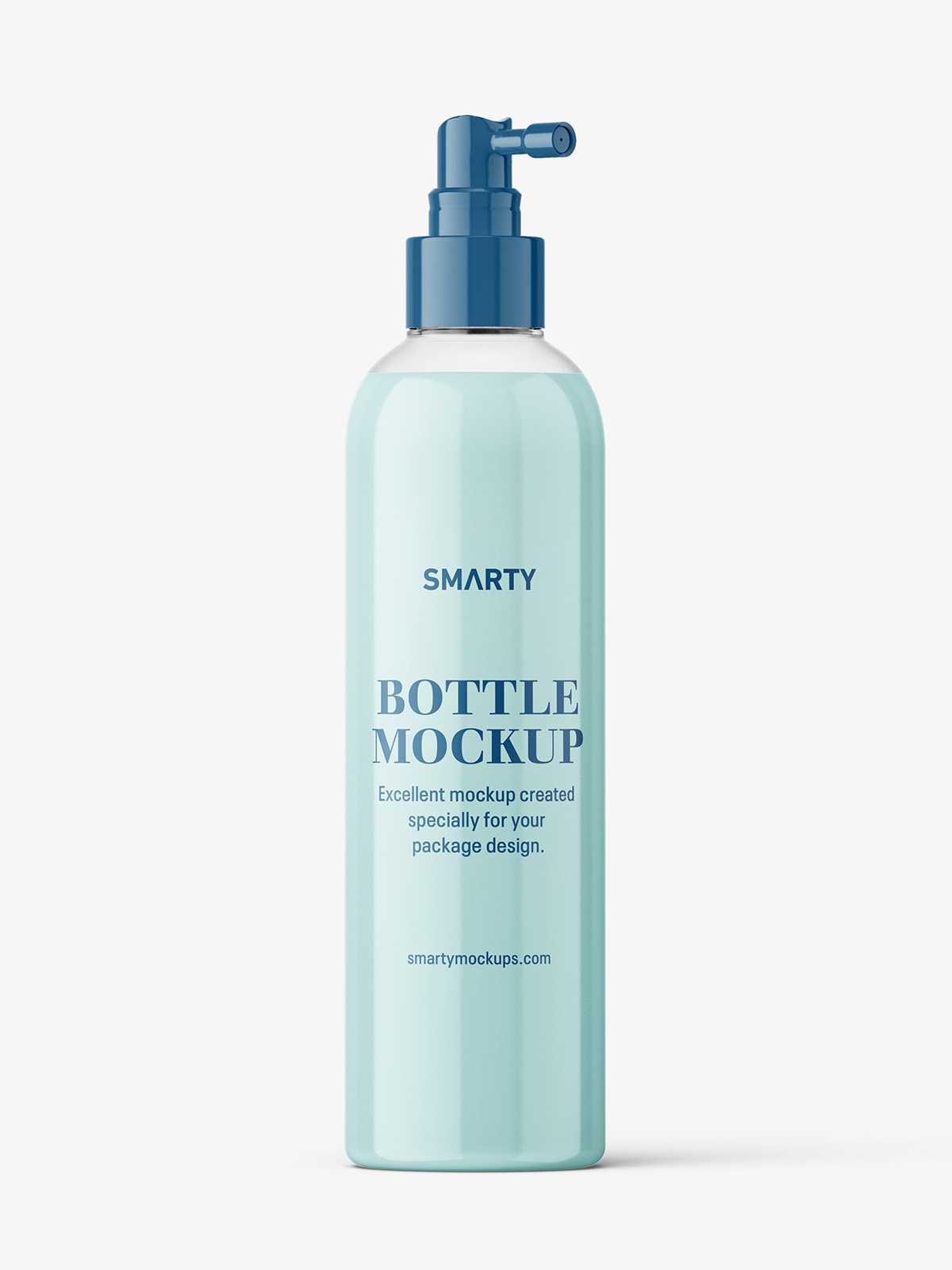 Cream bottle with pump mockup