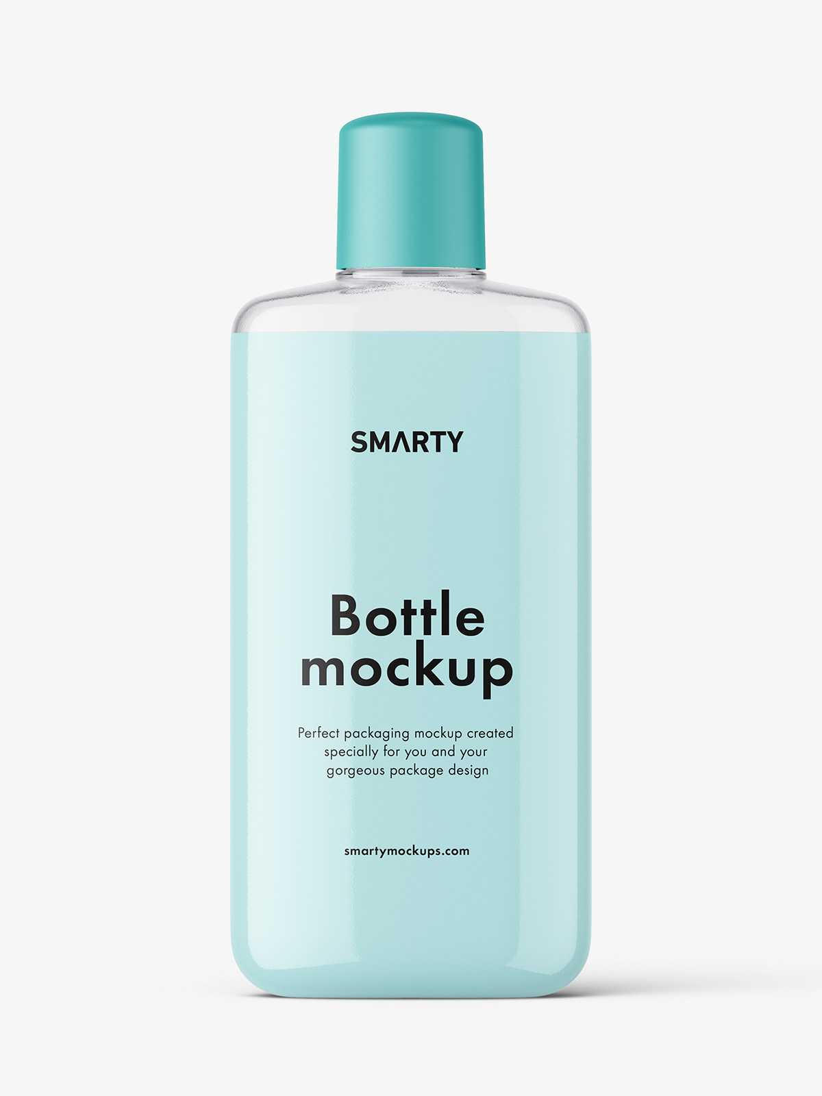 Cream bottle with rounded screwcap mockup