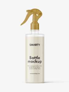 Cream bottle with trigger spray mockup