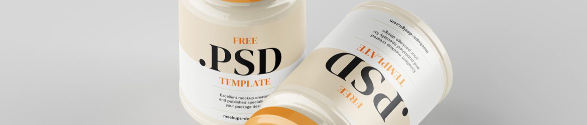Cream jar mockup