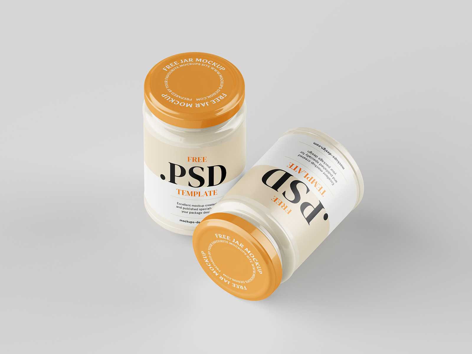 Cream jar mockup