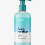 Cream pump bottle mockup