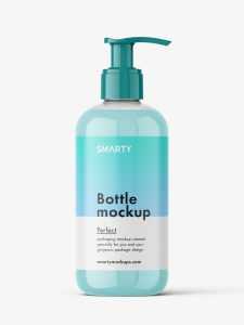 Cream pump bottle mockup