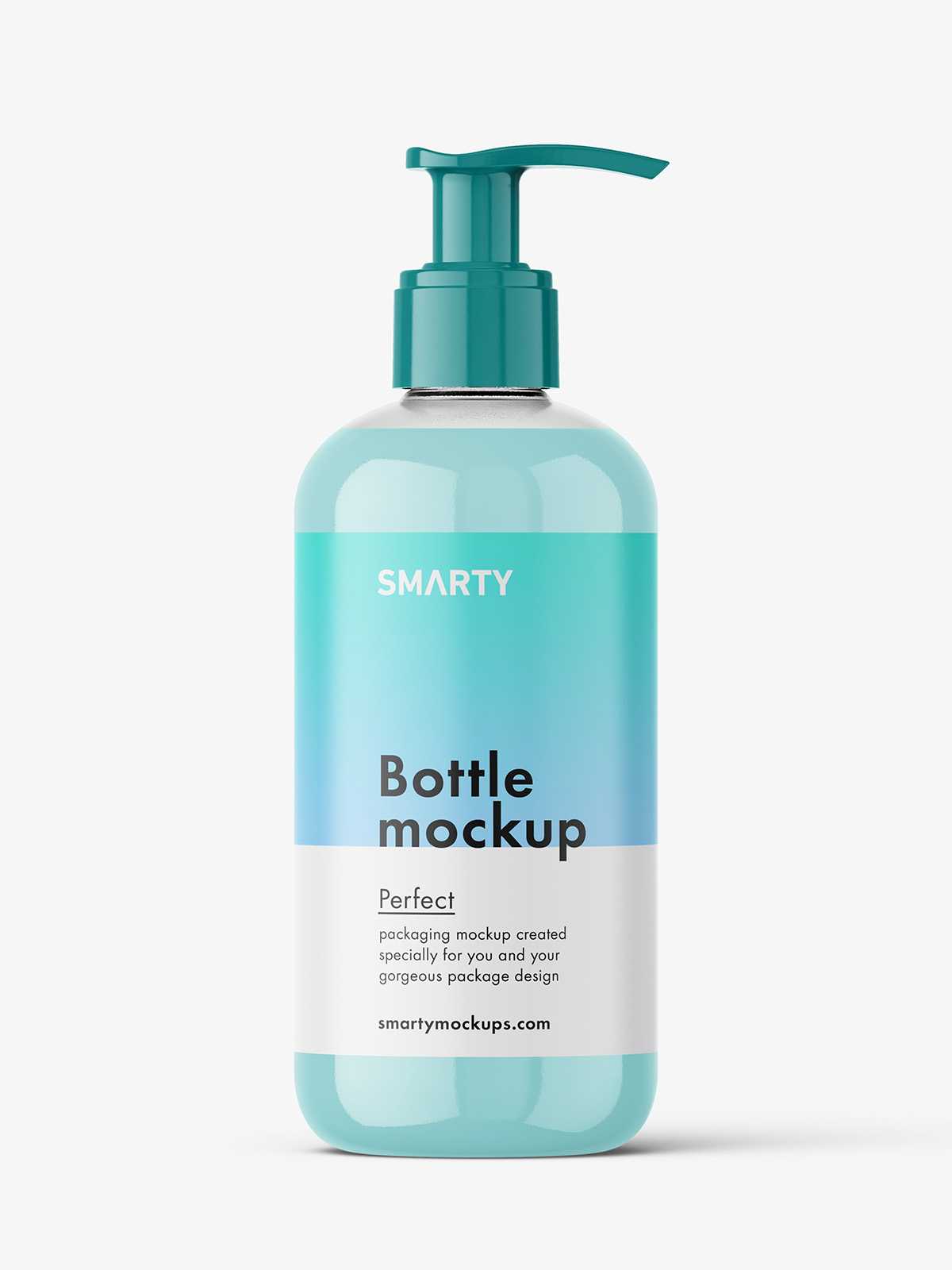 Cream pump bottle mockup