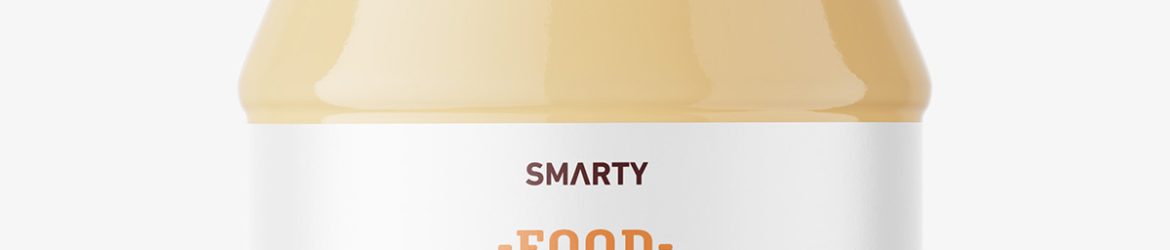 Creamed honey jar mockup