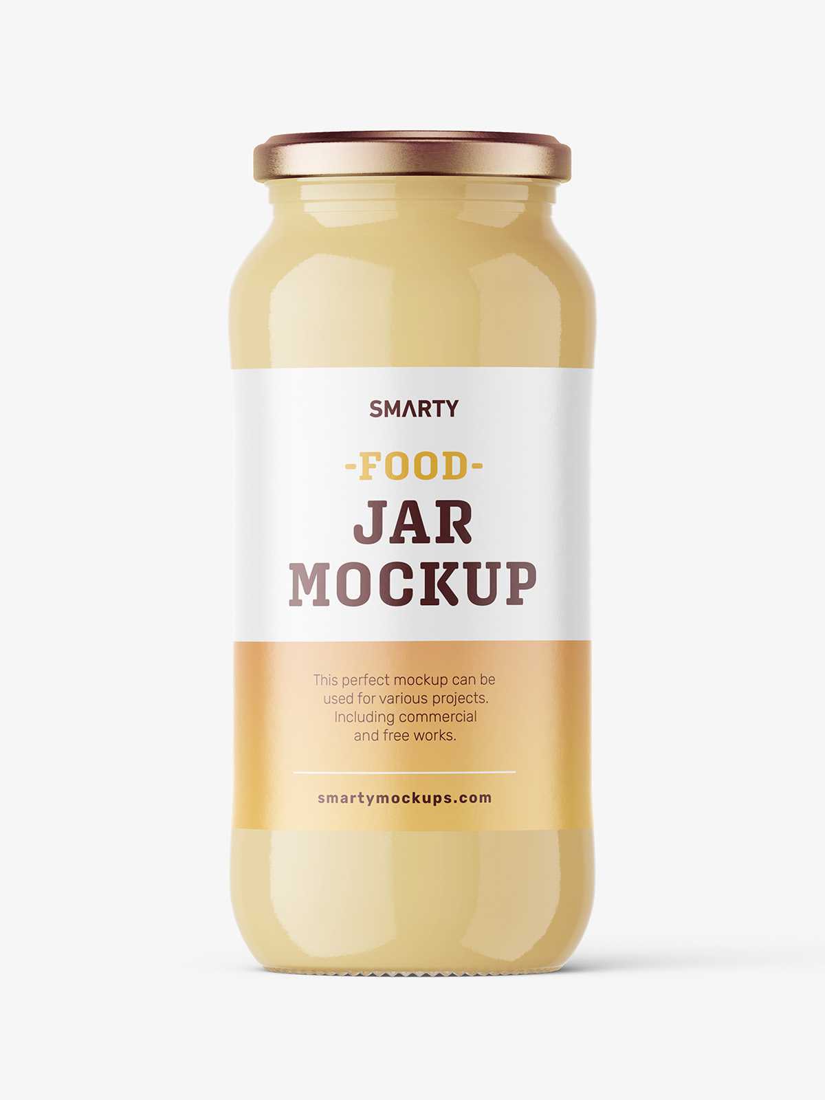 Creamed honey jar mockup